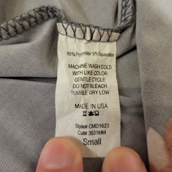 Hello Miz Maternity Dress Size Small Floral High Low Tie Back Stretchy Faux Wrap - Picture 6 of 10